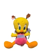 Rare Looney Tunes Springtime Butterfly Tweety Small Plush Floral Headband