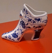 Princess Royale Fine Bone China Compton & Woodhouse Blue White  Slipper Ornament