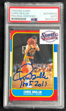 Chris Mullin Autographed 1986 Fleer Rookie Card #77 PSA 84416127. rookie card picture