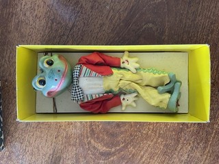 Original Vintage Pelham Puppet Frog In box ( Circa 1970)