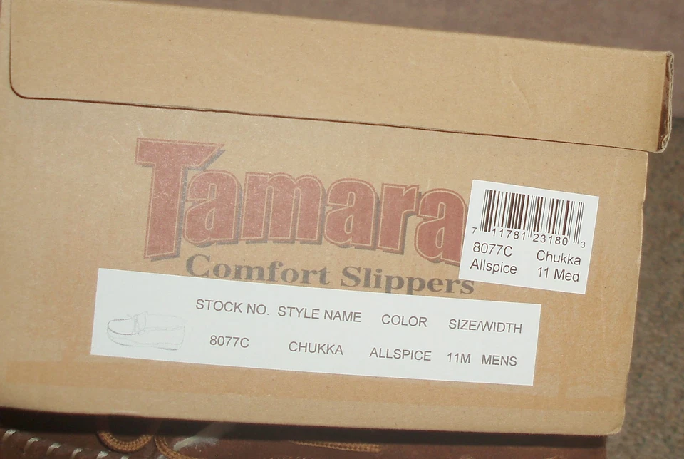 Zapatillas CHUKKA de cuero de vaca TAMARAC confort para hombre 8077C Allspice, talla 11 M, nuevas en caja Foto 4 de 4