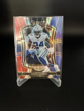 2025 Panini Select - Premier Level Miles Sanders #198 Red & Blue Prizm Shock