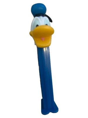 PEZ Spender Donald Duck Ente Sammlerstück Bonbonspender Blau 12cm
