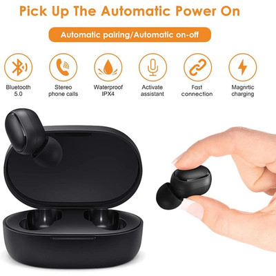 XIAOMI  Airdots 2 Wireless Bluetooth Headset with Mic Earbuds Fone Bluetooth Ear