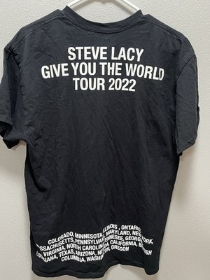 Steve Lacy Give You The World Tour Concert T-Shirt Black Men s Large 2022