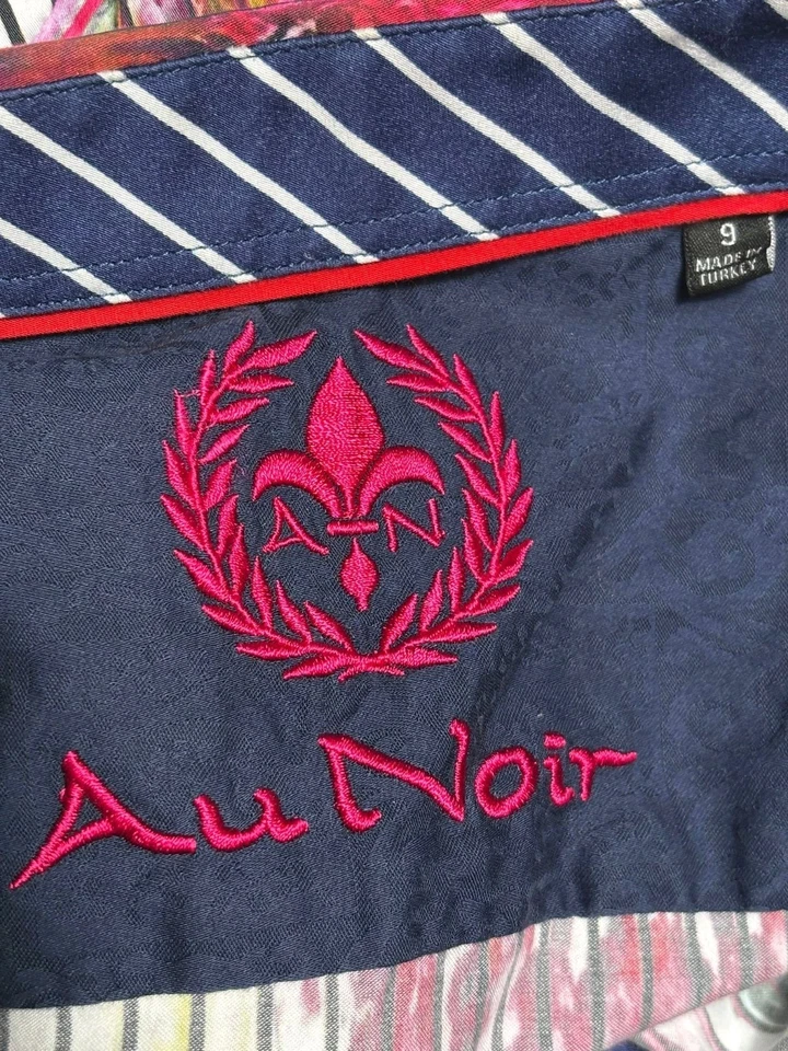 Au Noir Arienzo Button Down Semi-Fitted Shirt Mens Size 9 US 5XL Multicolor - Image 3 of 4