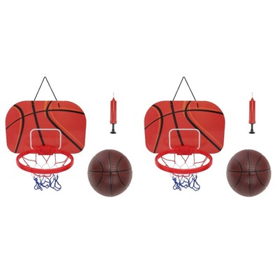 2 Sets Hängender Basketballset mit Mini-Basketball für Heimbüro Schlafzimmer
