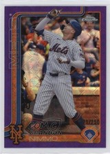 2025 Topps Chrome Logofractor Edition Purple Refractor 21/250 Brandon Nimmo 2j8