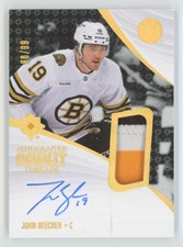 2023-24 UD Ultimate Collection Debut Threads Patch John Beecher RC Auto /99