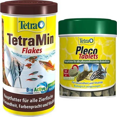TetraMin Flakes Hauptfutter Zierfische Flockenform BioActive Formel Dose 1 Liter