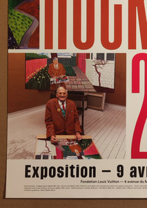 David HOCKNEY — Affiche originale d'exposition, Fondation Louis Vuitton, Paris — vue 5 sur 6