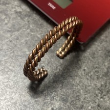 Massives Kupfer Armband – Unisex Armreif Kupferarmreif Verstellbar