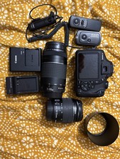 Canon EOS Rebel T7 24.1MP DSLR Camera with 18-55mm and 75-300mm Lens...