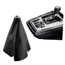 Car Shift Boot,Leather Gear Shift Cover Car Accessories Interior Leather Black