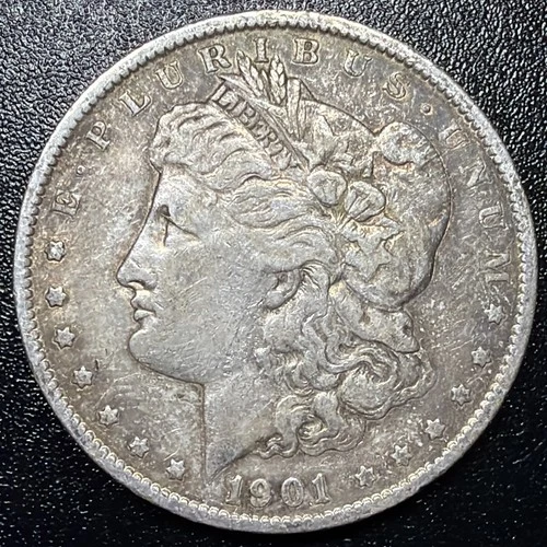 1901-P Morgan Silver Dollar $1 Choice VF Very Fine