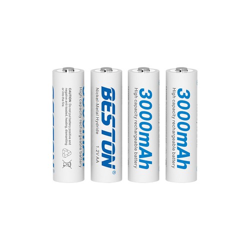 Batterie Ricaricabili 3000mAh Ni-MH 1.2V AA Cell Battery + Custodia Lotto 4Pack Giocattolo - Foto 3 di 15