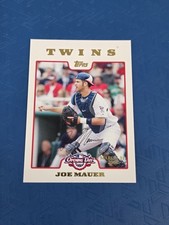 2008 Topps Opening Day Gold /2199 #15 Joe Mauer Minnesota Twins BASEBALL Card S2