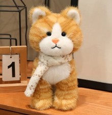 Yellow Kitten Cat Plush Toy 8" Stuffed Animal Toddler Doll Gift for Kids