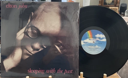 Elton John Sleeping With The Past Vinyl LP Record Original 1989 LN in Shrink NM