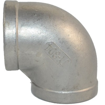 2 inch NPT threaded Female Elbow 90 Degree Stainless Steel 304 Pipe Fitting