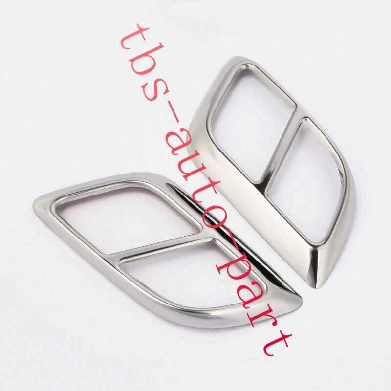 Ajuste para Lincoln MKX 2016-18 parachoques trasero de acero inoxidable tubo de escape marco de ajuste Foto 2 de 4