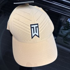 Nike Tiger Woods Hat Cap Yellow Dri-FIT Heritage86 Mens Golf M/L