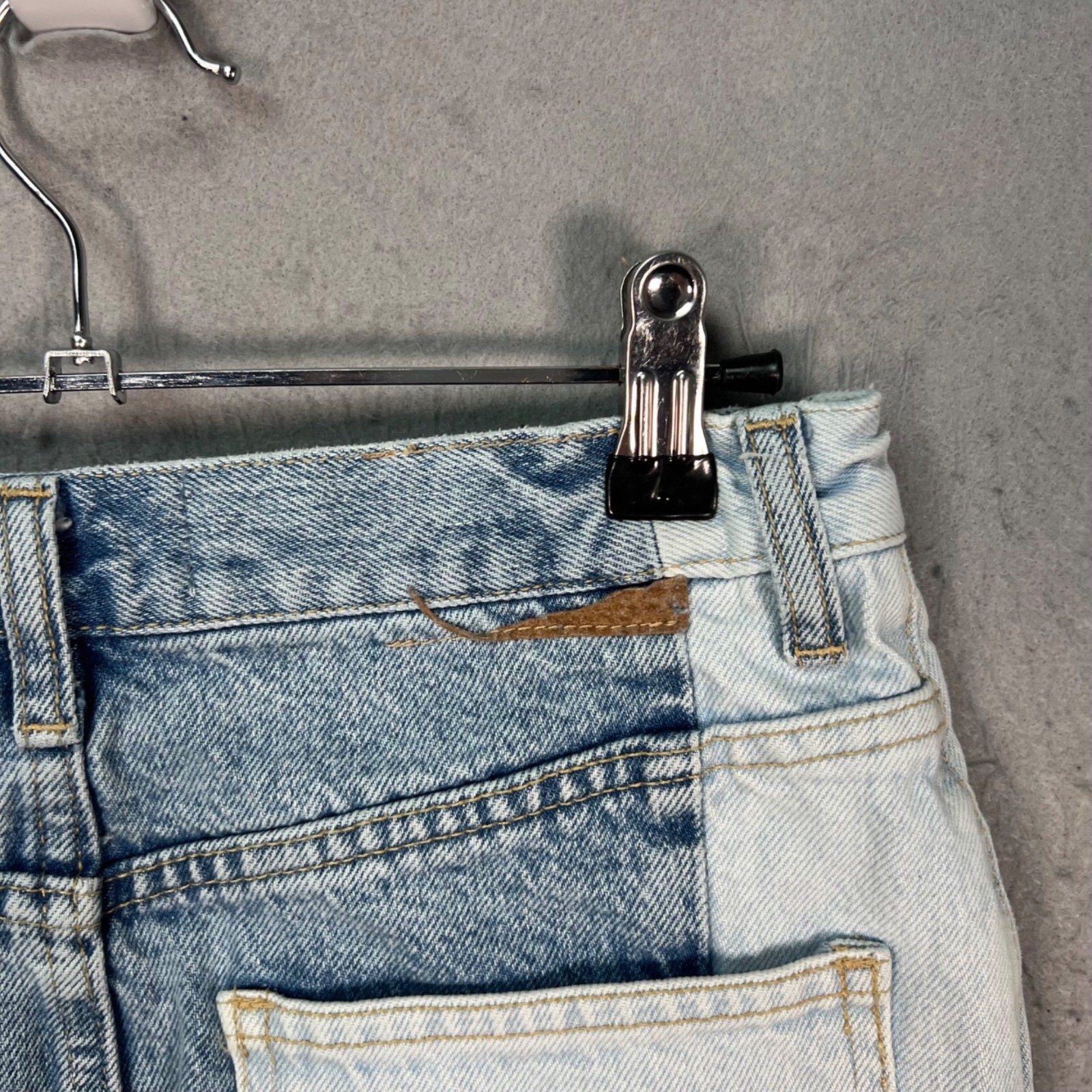 Mango Womens Size Small Denim Patchwork Maxi Skir… - image 8