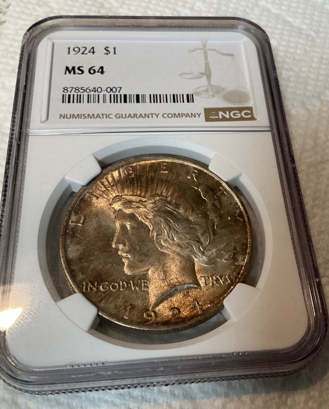 1924P Peace Dollar NGC MS64 and a New Grade