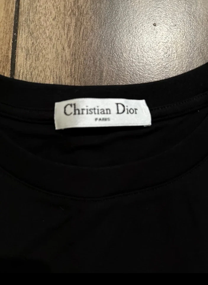 Camiseta sin mangas Dior Jadore negra roja, talla pequeña Foto 3 de 4