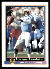 Warren Moon 1991 Bowman #277 Houston Oilers NFL READ FREE SHIPPING AutographDen