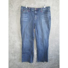 Tommy Hilfiger Woman Hipster Boot Jeans Medium Wash Denim Pants Size 16