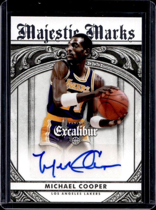 2014-15 Panini Excalibur Michael Cooper Majestic Marks Auto Autograph #36 Lakers