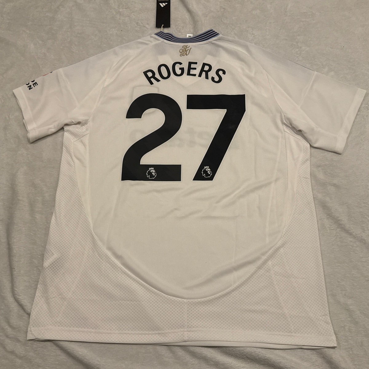 2024-25 Adidas Men's Aston Villa Morgan Rogers Away Soccer Jersey