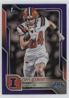 2025 Bowman U Chrome Purple Refractor 47/75 Hudson Clement #73 12fl