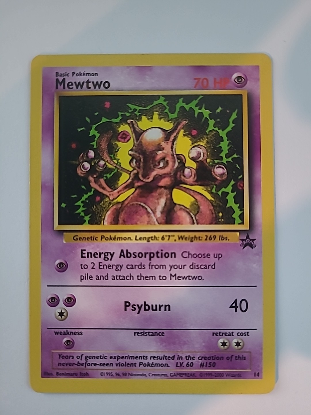 Mewtwo #14 Pokemon Movie Black Star Promo Card NP MINT