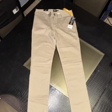 Lee Boys Khaki Skinny Fit Khaki Pants Solid Stretch Wrinkle Resistant