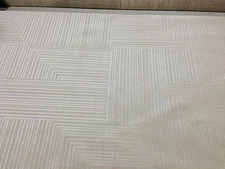 DONGHIA FABRIC JACKSON WILLOW WHITE STRIPE VELVET UPHOLSTERY FABRIC BY THE YARD