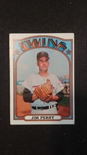 1972 Topps Baseball card # 220 Jim Perry  ( VERY GOOD  CONDITION )