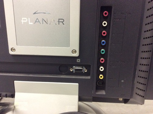 Planar 17" Wide LCD HD TV HDTV VGA RGB Component S-Video Antenna Tuner Monitor - Picture 4 of 5