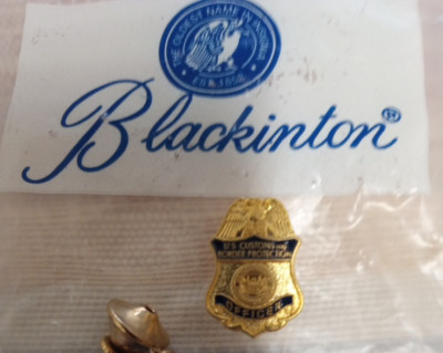 Blackinton US Customs Service/ Border Patrol Officer Gold Toned Tie Pin