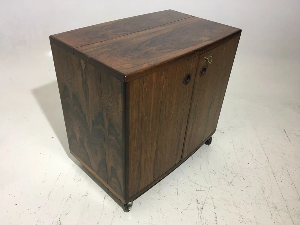 Original Silkeborg Rosewood Dry Bar 60's Mid Century Danish Modern Wikkelso Era - Image 4 of 4