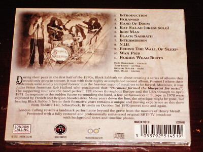 その他 Live in Brussels [DVD] Black Sabbath - Live In Brussels + London BBC 1970 2xCD