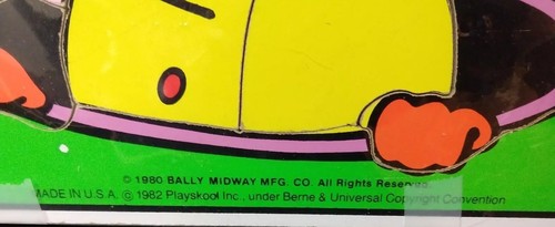 Pac Man Look Out de colección! Rompecabezas de bandeja con marco de madera, 1980 Bally Midway, ¡bonito! - Imagen 2 de 3