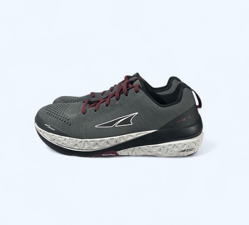 Altra Paradigm 4.5 Gray Red Ego Guide Rail Running Shoes ALW1948G220 Womens 9.5 - Afbeelding 1 van 8