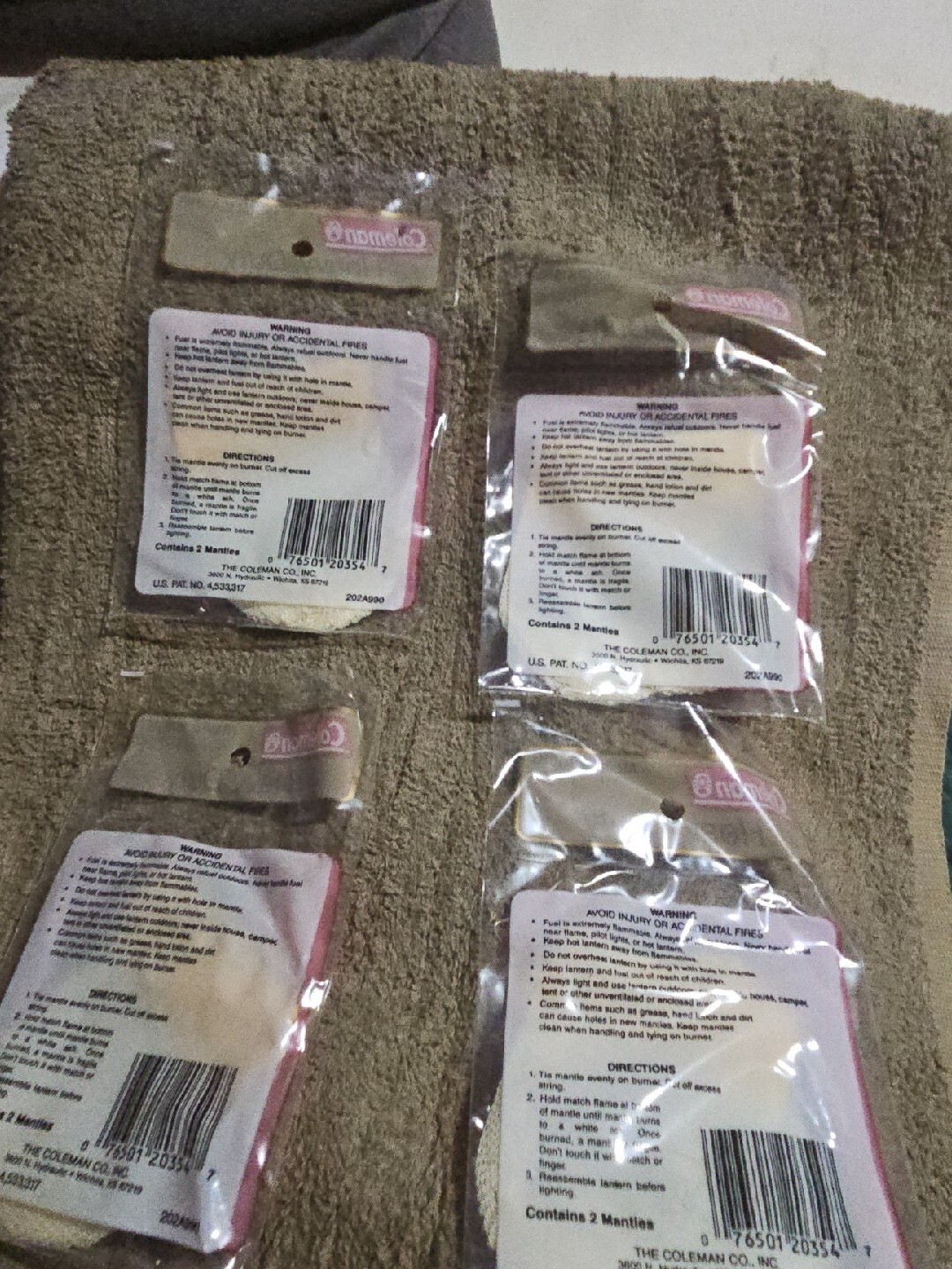 Coleman Gold Top Heavy Duty Lantern Mantles, 4 Packages W/ 8 Mantles