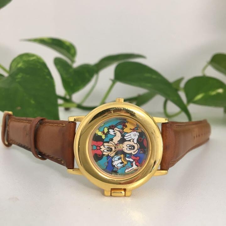 WORKING Disney Mickey & Friends Watch Vintage Women Wristwatch working Rare Used 1990 main image 2