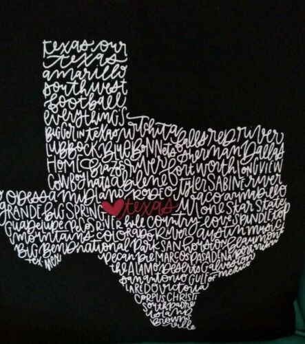 New 17" x 17" Black, White & Red "TEXAS" Decor Pillow - Picture 2 of 6