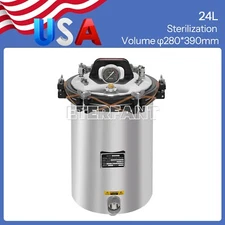 24L Portable Coal and Electricity Heated Autoclave Pressure Steam Sterilizer