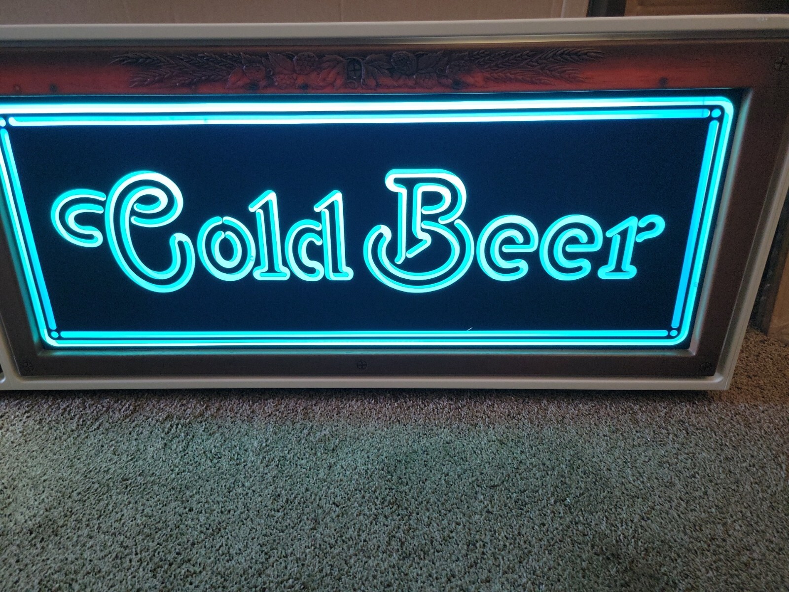 (VTG) 1980s Busch beer light Up Sign Cold Beer Budweiser Anheuser Busch eBay