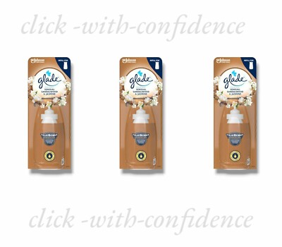 3 x Glade Sense und Spray Nachfüllpack Automatisches Spray Sinnliches Sandelholz & Jasmin 